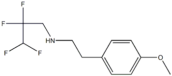 [2-(4-methoxyphenyl)ethyl](2,2,3,3-tetrafluoropropyl)amine 구조식 이미지