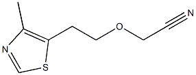 [2-(4-methyl-1,3-thiazol-5-yl)ethoxy]acetonitrile Structure
