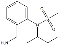 [2-(aminomethyl)phenyl]-N-(butan-2-yl)methanesulfonamide 구조식 이미지