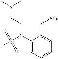 [2-(aminomethyl)phenyl]-N-[2-(dimethylamino)ethyl]methanesulfonamide 구조식 이미지