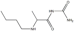[2-(butylamino)propanoyl]urea Structure