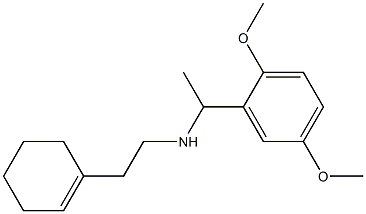 [2-(cyclohex-1-en-1-yl)ethyl][1-(2,5-dimethoxyphenyl)ethyl]amine Structure