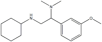 [2-(cyclohexylamino)-1-(3-methoxyphenyl)ethyl]dimethylamine Structure