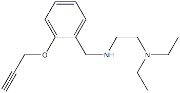 [2-(diethylamino)ethyl]({[2-(prop-2-yn-1-yloxy)phenyl]methyl})amine Structure