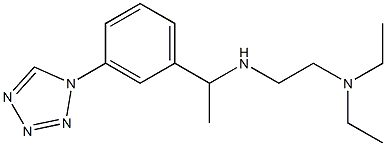 [2-(diethylamino)ethyl]({1-[3-(1H-1,2,3,4-tetrazol-1-yl)phenyl]ethyl})amine 구조식 이미지