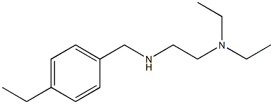 [2-(diethylamino)ethyl][(4-ethylphenyl)methyl]amine 구조식 이미지