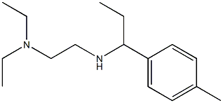 [2-(diethylamino)ethyl][1-(4-methylphenyl)propyl]amine 구조식 이미지