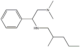 [2-(dimethylamino)-1-phenylethyl](2-methylpentyl)amine Structure