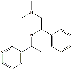 [2-(dimethylamino)-1-phenylethyl][1-(pyridin-3-yl)ethyl]amine 구조식 이미지