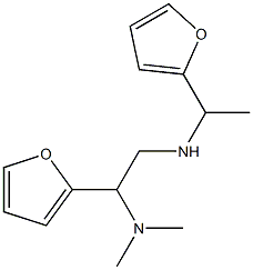 [2-(dimethylamino)-2-(furan-2-yl)ethyl][1-(furan-2-yl)ethyl]amine Structure