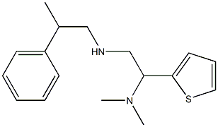 [2-(dimethylamino)-2-(thiophen-2-yl)ethyl](2-phenylpropyl)amine Structure