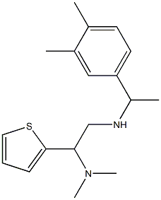 [2-(dimethylamino)-2-(thiophen-2-yl)ethyl][1-(3,4-dimethylphenyl)ethyl]amine Structure