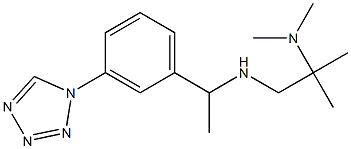 [2-(dimethylamino)-2-methylpropyl]({1-[3-(1H-1,2,3,4-tetrazol-1-yl)phenyl]ethyl})amine 구조식 이미지