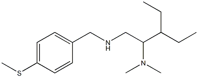 [2-(dimethylamino)-3-ethylpentyl]({[4-(methylsulfanyl)phenyl]methyl})amine Structure