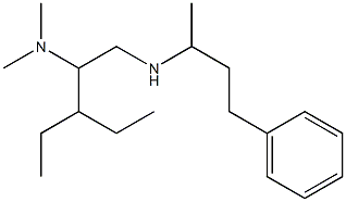 [2-(dimethylamino)-3-ethylpentyl](4-phenylbutan-2-yl)amine 구조식 이미지