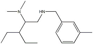 [2-(dimethylamino)-3-ethylpentyl][(3-methylphenyl)methyl]amine 구조식 이미지