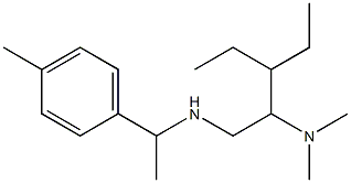 [2-(dimethylamino)-3-ethylpentyl][1-(4-methylphenyl)ethyl]amine Structure