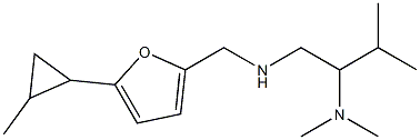 [2-(dimethylamino)-3-methylbutyl]({[5-(2-methylcyclopropyl)furan-2-yl]methyl})amine Structure