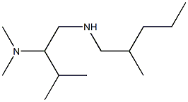 [2-(dimethylamino)-3-methylbutyl](2-methylpentyl)amine Structure