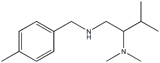 [2-(dimethylamino)-3-methylbutyl][(4-methylphenyl)methyl]amine Structure