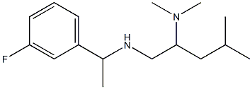 [2-(dimethylamino)-4-methylpentyl][1-(3-fluorophenyl)ethyl]amine 구조식 이미지