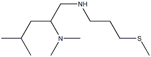 [2-(dimethylamino)-4-methylpentyl][3-(methylsulfanyl)propyl]amine Structure