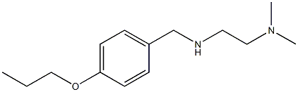 [2-(dimethylamino)ethyl][(4-propoxyphenyl)methyl]amine Structure