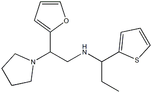 [2-(furan-2-yl)-2-(pyrrolidin-1-yl)ethyl][1-(thiophen-2-yl)propyl]amine Structure