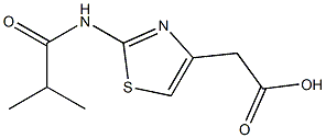 [2-(isobutyrylamino)-1,3-thiazol-4-yl]acetic acid Structure