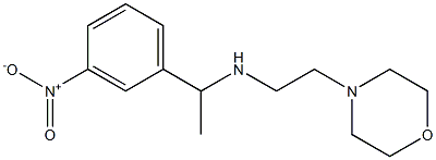 [2-(morpholin-4-yl)ethyl][1-(3-nitrophenyl)ethyl]amine 구조식 이미지