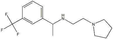 [2-(pyrrolidin-1-yl)ethyl]({1-[3-(trifluoromethyl)phenyl]ethyl})amine Structure