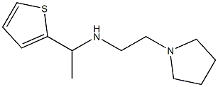 [2-(pyrrolidin-1-yl)ethyl][1-(thiophen-2-yl)ethyl]amine Structure