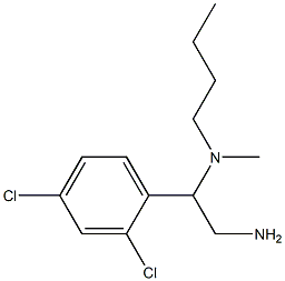 [2-amino-1-(2,4-dichlorophenyl)ethyl](butyl)methylamine Structure