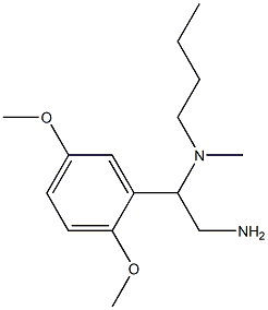 [2-amino-1-(2,5-dimethoxyphenyl)ethyl](butyl)methylamine 구조식 이미지