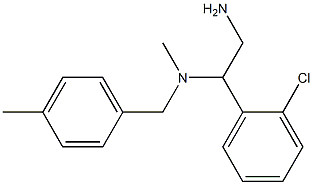 [2-amino-1-(2-chlorophenyl)ethyl](methyl)[(4-methylphenyl)methyl]amine Structure