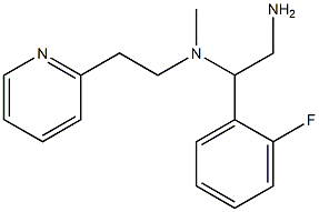 [2-amino-1-(2-fluorophenyl)ethyl](methyl)[2-(pyridin-2-yl)ethyl]amine Structure