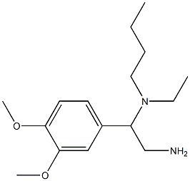 [2-amino-1-(3,4-dimethoxyphenyl)ethyl](butyl)ethylamine 구조식 이미지