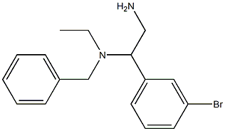 [2-amino-1-(3-bromophenyl)ethyl](benzyl)ethylamine 구조식 이미지