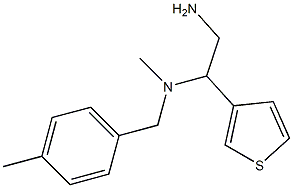 [2-amino-1-(thiophen-3-yl)ethyl](methyl)[(4-methylphenyl)methyl]amine 구조식 이미지