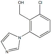[2-chloro-6-(1H-imidazol-1-yl)phenyl]methanol Structure