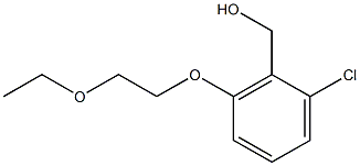 [2-chloro-6-(2-ethoxyethoxy)phenyl]methanol Structure