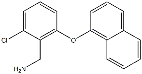 [2-chloro-6-(naphthalen-1-yloxy)phenyl]methanamine 구조식 이미지