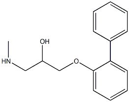 [2-hydroxy-3-(2-phenylphenoxy)propyl](methyl)amine Structure