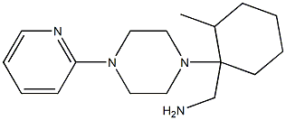 [2-methyl-1-(4-pyridin-2-ylpiperazin-1-yl)cyclohexyl]methylamine 구조식 이미지
