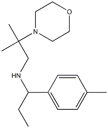 [2-methyl-2-(morpholin-4-yl)propyl][1-(4-methylphenyl)propyl]amine Structure