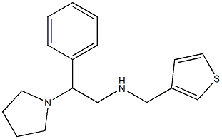 [2-phenyl-2-(pyrrolidin-1-yl)ethyl](thiophen-3-ylmethyl)amine Structure