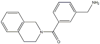 [3-(1,2,3,4-tetrahydroisoquinolin-2-ylcarbonyl)phenyl]methanamine 구조식 이미지