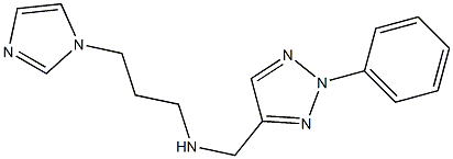 [3-(1H-imidazol-1-yl)propyl][(2-phenyl-2H-1,2,3-triazol-4-yl)methyl]amine Structure