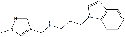 [3-(1H-indol-1-yl)propyl][(1-methyl-1H-pyrazol-4-yl)methyl]amine 구조식 이미지