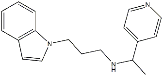 [3-(1H-indol-1-yl)propyl][1-(pyridin-4-yl)ethyl]amine 구조식 이미지